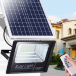 Proiector stradal 100W cu panou solar si telecomanda