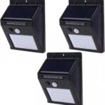 Set 3 x lampa solara cu 20 led-uri si senzor de miscare