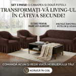 set-huse-fotolii-si-canapea-3-locuri-maro-sale4u