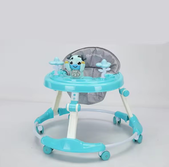 Premergator reglabil pe inaltime cu jucarii si sunete, Albastru