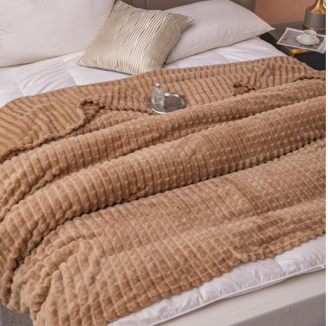 Pătura Pufoasa Cocolino 200x230cm, Bej Inchis-C5173 1