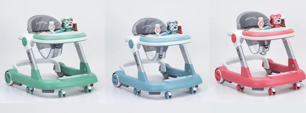 Premergator bebe reglabil pe inaltime 2in1, Albastru