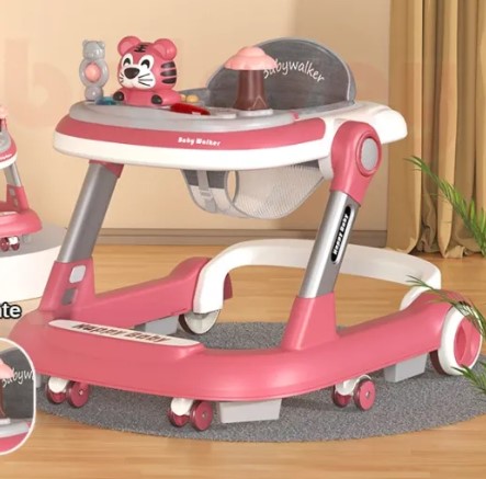 Premergator bebe reglabil pe inaltime 2in1, Rosu