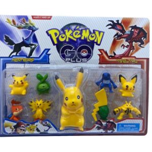 Set 9 figurine Pokémon cu Pikachu, 11 cm + mini Pokemoni 4 cm GO1