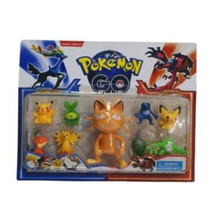 Set 9 figurine Pokémon cu Pikachu, 11 cm + mini Pokemoni 4 cm