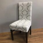 Set 6 Huse Multielastice Jacquard pentru Scaune – Protecție și Stil, Alb