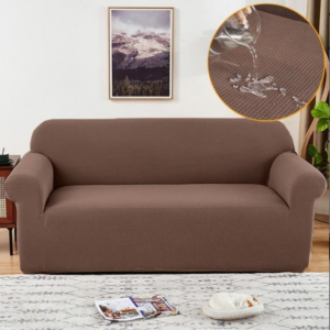 Husa Canapea 3 Persoane Elastica Lycra Cafea cu lapte