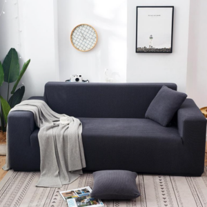 Husa Canapea 3 Persoane Elastica Lycra Gri inchis