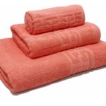 Set 3 Prosoape Baie Bumbac 100% Corai Model Grecesc 500 g