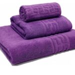 Set 3 Prosoape Baie Bumbac 100% Mov Model Grecesc 500 g